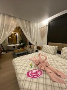 Postel nebo postele na pokoji v ubytování Virawan pool kohlarn วิราวัน พูล รีสอร์ท ที่พักเกาะล้าน