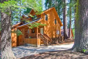 a house in the woods with trees at Yosemite View in Yosemite West