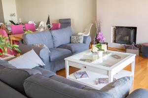 A seating area at The Skyward Flats