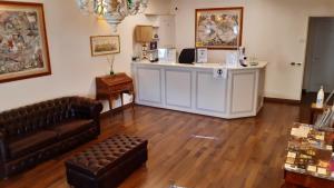 Χώρος καθιστικού στο Albergo Moderno