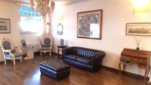 Χώρος καθιστικού στο Albergo Moderno