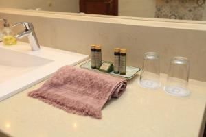 A bathroom at Paskal-Lux Family Apartments with free parking