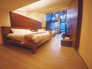 Letto o letti in una camera di 礁溪景觀溫泉會館