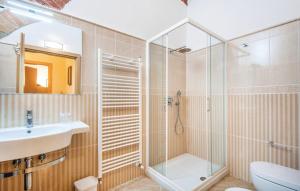 Kúpeľňa v ubytovaní Agriturismo Fattoria Il Piano - Appartamento Stalla - San Gimignano