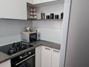 Kuchyň nebo kuchyňský kout v ubytování Apartman Mirella