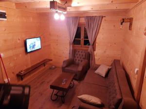 TV a/nebo společenská místnost v ubytování Apartments Šekler