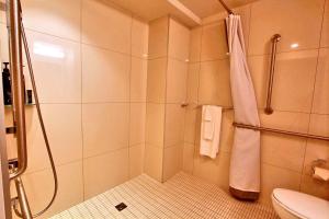 Koupelna v ubytování Hôtel Le Navigateur