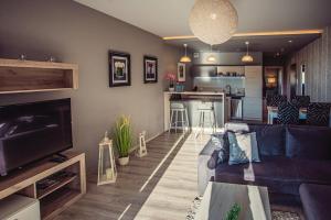 Kuchyň nebo kuchyňský kout v ubytování Apartament VIEW Wisla