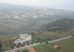 Blick auf Hotel Ristorante Verna aus der Vogelperspektive