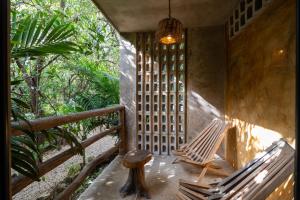 Balkón nebo terasa v ubytování Casa Coyote Tulum