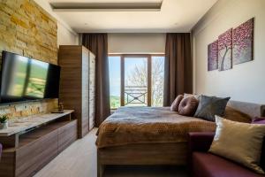 Et tv og/eller underholdning på Sunset View Ski & Spa apartments Kopaonik