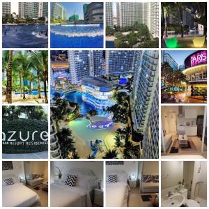 a collage of pictures of a resort at JN Condotel The Azure Urban Resort Residences in Manila