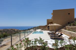 The swimming pool at or close to Villa Zoe , south Crete , Triopetra