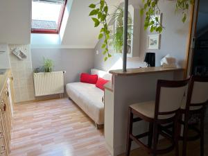 Postel nebo postele na pokoji v ubytování Apartmán u Míši