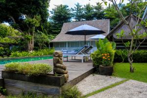 Zahrada ubytování Chanteak Bali - Teak House 2