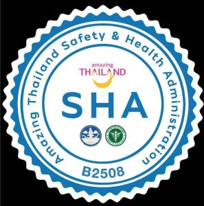 a label for a herbal safety and healing sha at The Krungkasem Srikrung Hotel in Bangkok