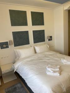 Postel nebo postele na pokoji v ubytování HOTEL TSARSI