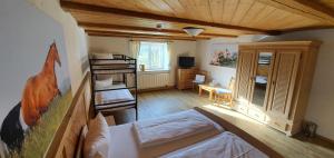 Kuchyň nebo kuchyňský kout v ubytování Allgäu Meadow Ranch
