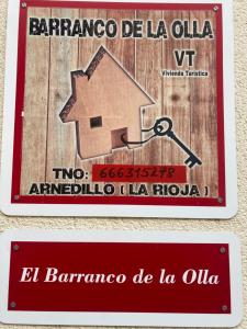 Certyfikat, podpis lub inny dokument wystawiony w obiekcie Barranco de la Olla by Apartamentos Arnedillo