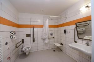 Koupelna v ubytování Hotel Prokopávka