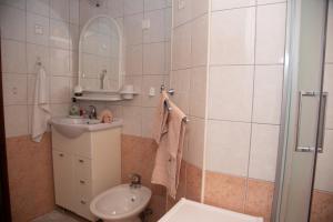 Koupelna v ubytování Apartman Žagar