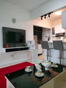 Kuchyň nebo kuchyňský kout v ubytování Permai Puteri Homestay Ampang