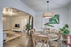 a dining room and living room with a table and chairs at Florida Home Travel NursesandExtended Stays Welcome in St Petersburg