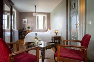 Posezení v ubytování Hotel Flatey