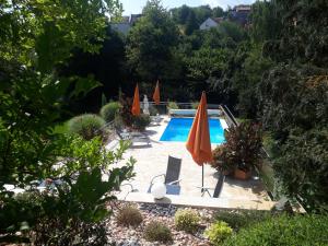 Bazén v ubytování Pension am Weinberg Bed & Breakfast nebo v jeho okolí