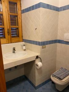 ストロンボリにあるSchicciolinaのバスルーム(洗面台、トイレ付)