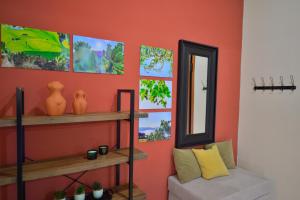 A bed or beds in a room at Mpoulakis Apt 98