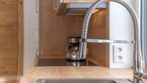 Dapur atau dapur kecil di StuWip alps Appartements Adlerhorst
