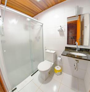 Phòng tắm tại Pousada Recanto da Vó Ziza