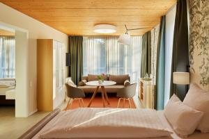 Postel nebo postele na pokoji v ubytování Seehörnle Bio Hotel & Gasthaus