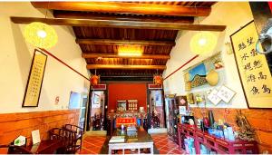 Posezení v ubytování 銃樓民宿 Kinmen gunhouse