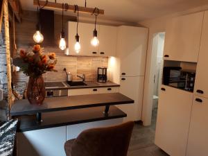 Kuchyň nebo kuchyňský kout v ubytování Privatzimmer Spahn in Mühlheim