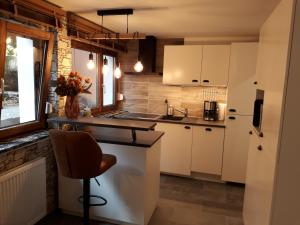 Kuchyň nebo kuchyňský kout v ubytování Privatzimmer Spahn in Mühlheim