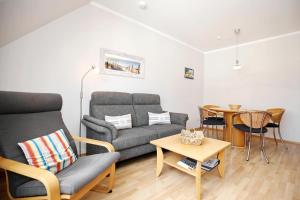 Khu vực ghế ngồi tại Ostseewelle Wohnung 22