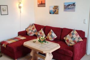 Posezení v ubytování Strandstraße 16 Wohnung 06