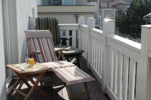 Balkón nebo terasa v ubytování Strandstraße 16 Wohnung 06