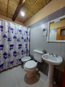 Koupelna v ubytování La Casa de Fede