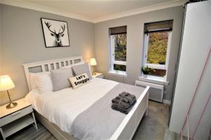 Voodi või voodid majutusasutuse Superb 2 Bed Apartment in Finnieston, Close to SEC, Hydro and City Centre toas