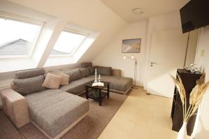 Posezení v ubytování Ferienwohnung Feldblick