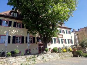 un edificio con un árbol delante de él en Hotel Am Schloss en Alzey