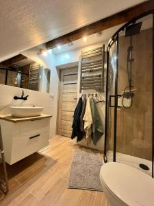 Kúpeľňa v ubytovaní Sudecki apartament