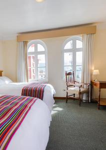 Säng eller sängar i ett rum på Hotel de Turistas Huancayo - Hotel Asociado Casa Andina