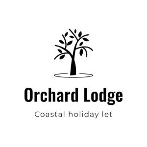 an orchard lodge logo with a tree at Orchard Lodge -Coastal Retreat, new build, village views, private garden and terrace in Saint Brides Major