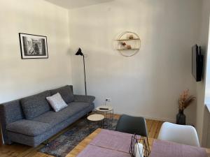 Ein Sitzbereich in der Unterkunft Weingut Gästehaus Bach