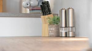 Η κουζίνα ή μικρή κουζίνα στο StuWip alps Appartement Sonnenstein