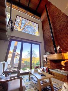 Posezení v ubytování Cabaña Quinta Gaes Spa